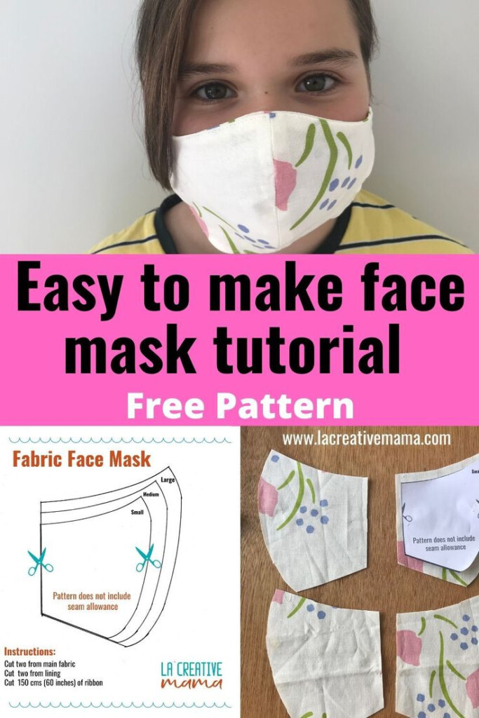 How To Make A Face Mask Tutorial DIY Sewing Step By Step Easy To 