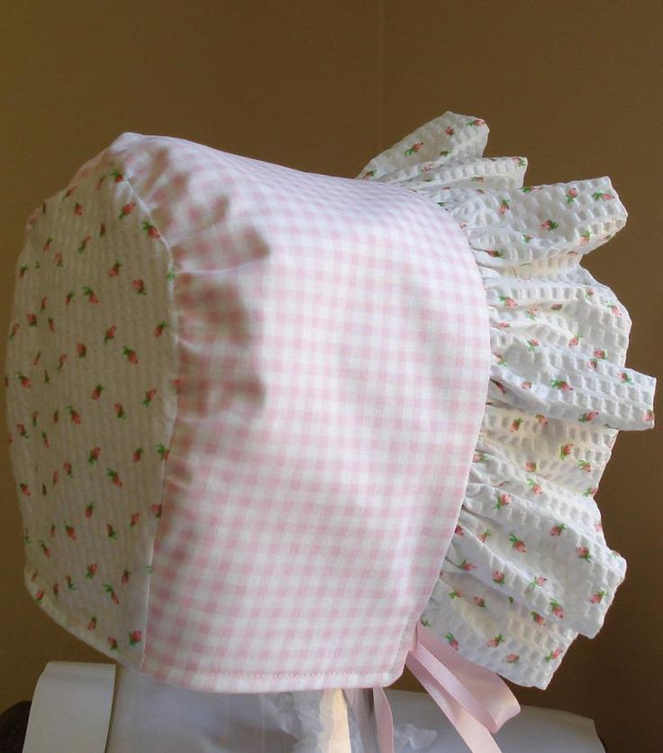 Image 2 Baby Bonnet Pattern Baby Sewing Baby Bonnet