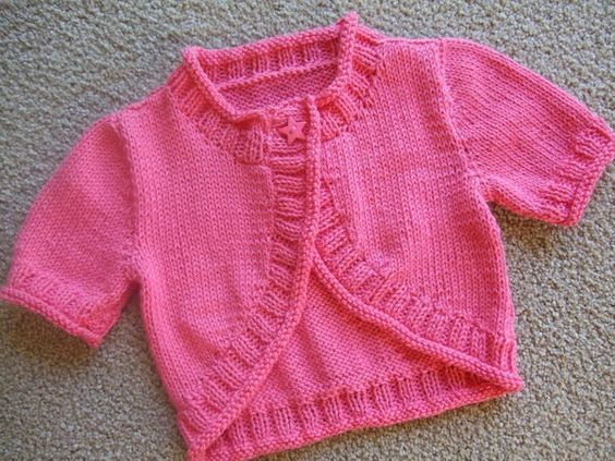 Image Result For Free Knitting Pattern For Baby Girl Bolero Baby 