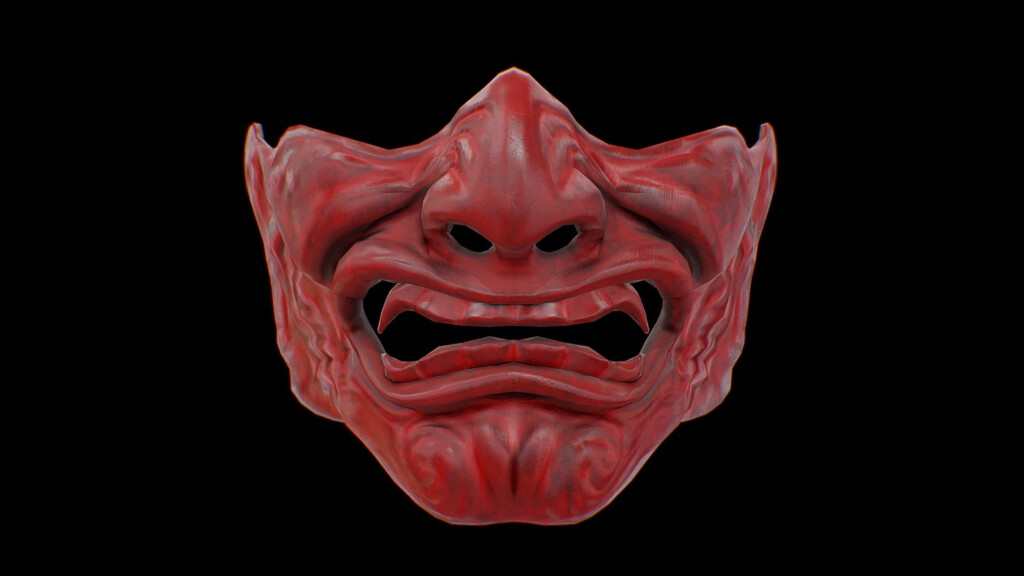 Menp Samurai Mask Download Free 3D Model By Denis cliofas 5c96f41 