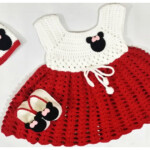 Mickey Minnie Mouse Baby Dress Set Free Crochet Pattern