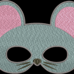 Mouse Mask Machine Embroidery Design