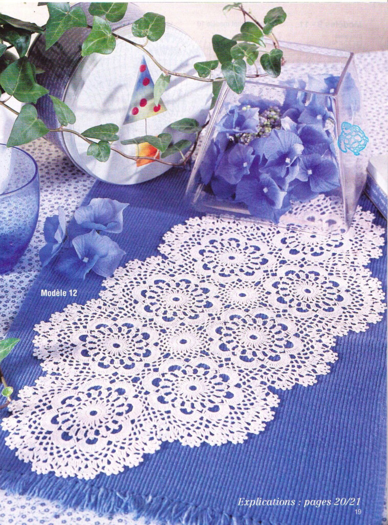 Oval Flowers Crochet Doily Pattern Crochet Kingdom