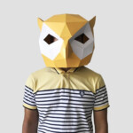 Owl Mask Template Paper Mask Papercraft Mask Masks 3d Etsy Paper
