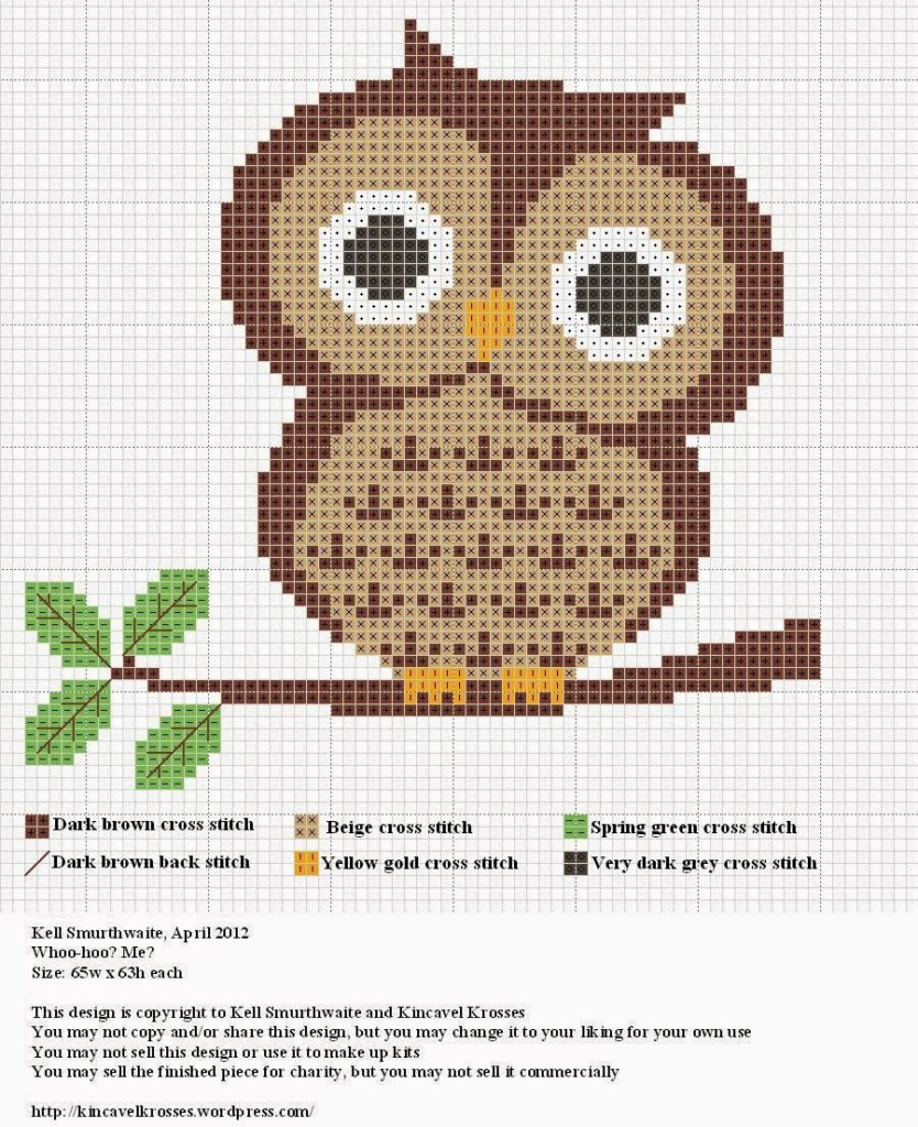 Owls Free Patterns Cross Stitch Cross Stitch Owl Cross Stitch 
