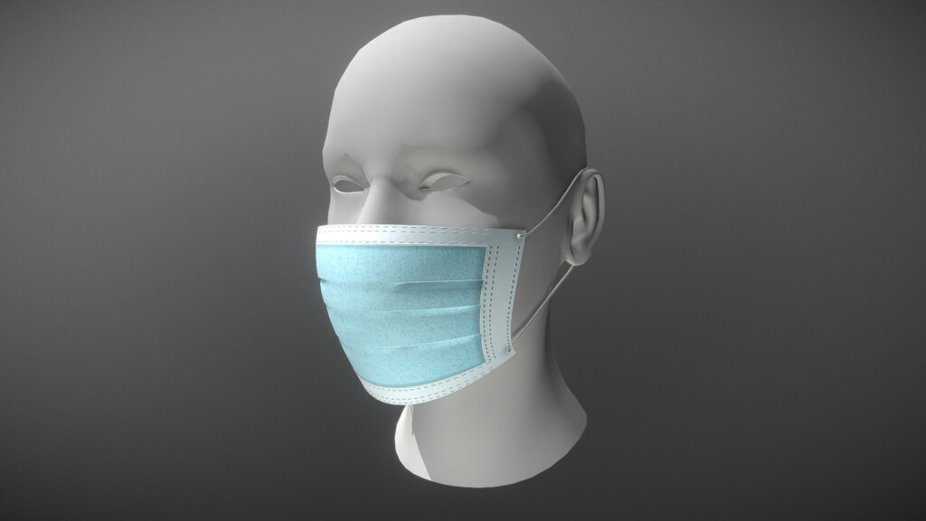  PBR Surgical Mask 3D Model By Wojakson 7e34709 Sketchfab