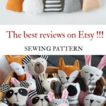 PDF Animals Sewing Pattern Kid Craft Diy Stuffed Toy Tutorial Animal