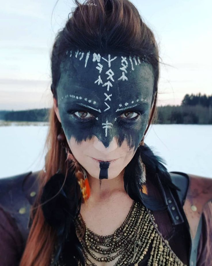 Pin By Lizzie Baker On Warrior Princess Viking Makeup Halloween 