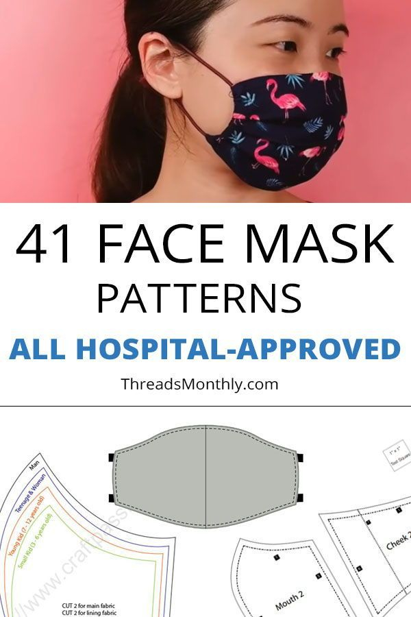 Pin On DIY Face Mask Sewing Patterns Free Printables