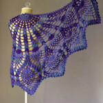 Pineapple Peacock Shawl Free Crochet Pattern Crochet Kingdom