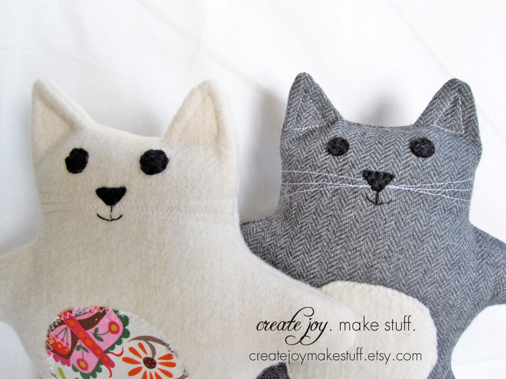 Plushie Cat Sewing Pattern PDF Printable DIY Quick ...