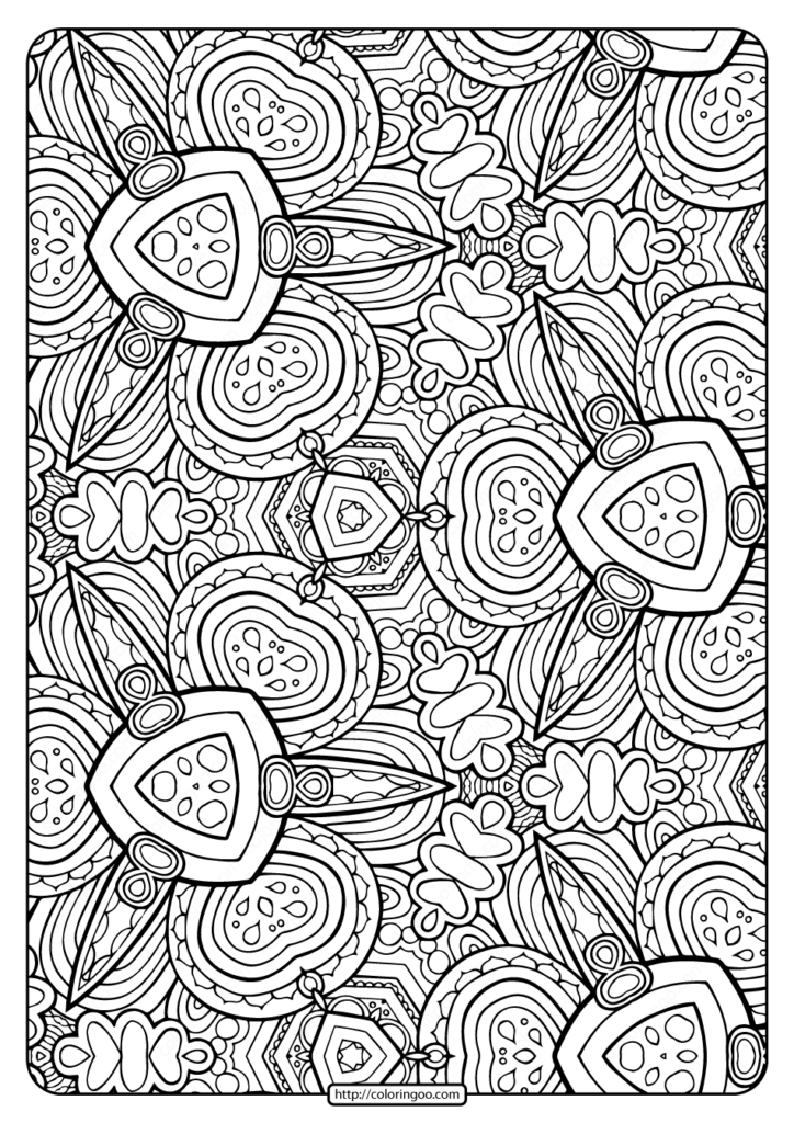 Printable Abstract Pattern Adult Coloring Pages 02