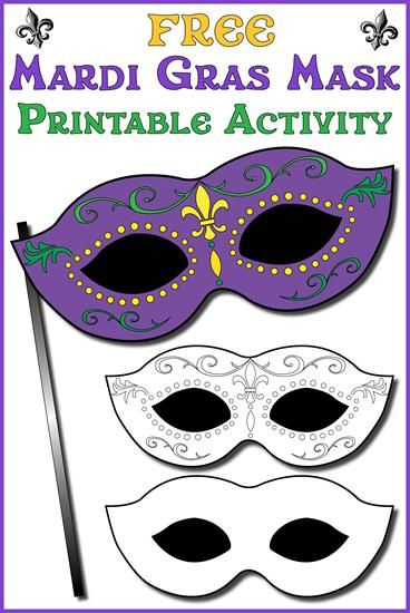 Printable Mardi Gras Mask Template Mardi Gras Mask Template Mardi