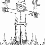 Printable Scarecrow Coloring Pages For Kids