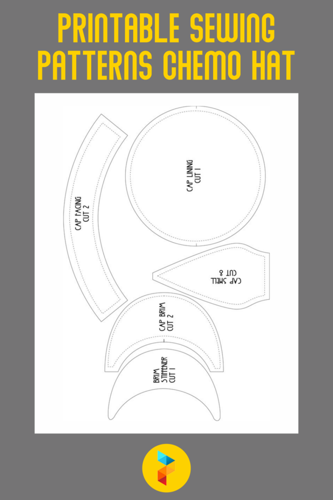 Printable Sewing Patterns Chemo Hat In 2021 Printable Sewing Patterns 