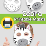 Printable Zebra Mask Template Zebra Mask Mask Template Mask