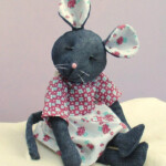 Raggedy Mouse Soft Toy Sewing Pattern Recycle Denims