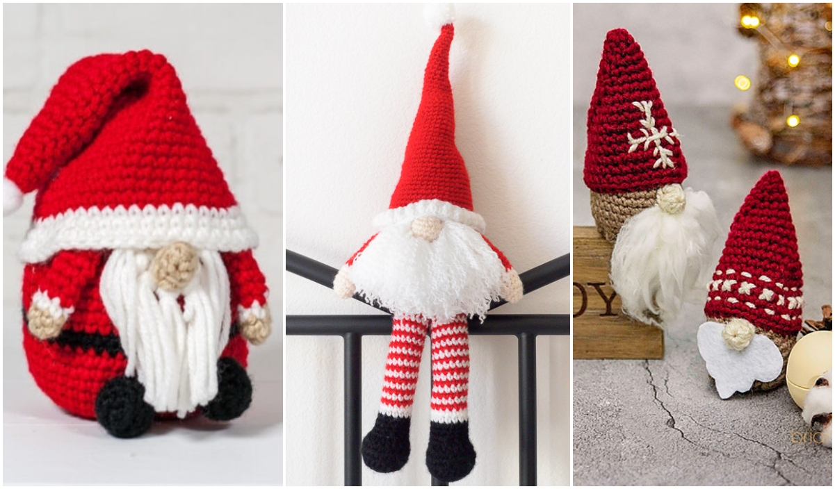 Santa Gnome Free Crochet Patterns