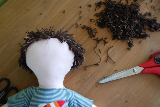 Sewing How To Make Dolls Hair Tantehilde Diy Yarn Doll Hair Rag 