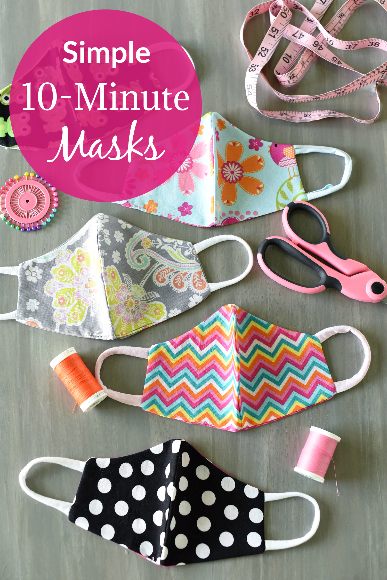 Simple Comfortable Face Mask Pattern Diy Sewing Pattern Easy Face