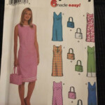 Simplicity Pattern 9620 Sleeveless Dress Purse Size 14 20 EBay