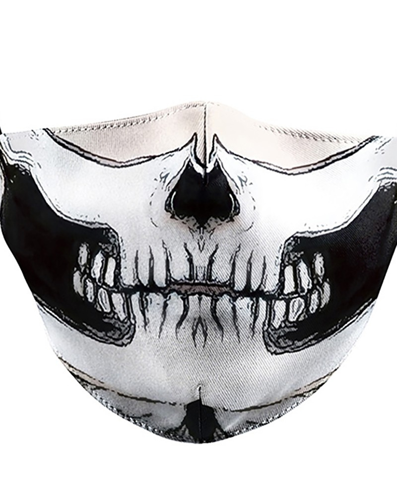 Skull Cartoon Print Breathable Face Mask Soon Yours