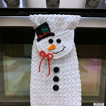 Snowman Kitchen Towel Free Crochet Towel Pattern Holiday Crochet
