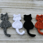 Super Simple Cat Applique Crochet Pattern Instant Download Pdf Easy