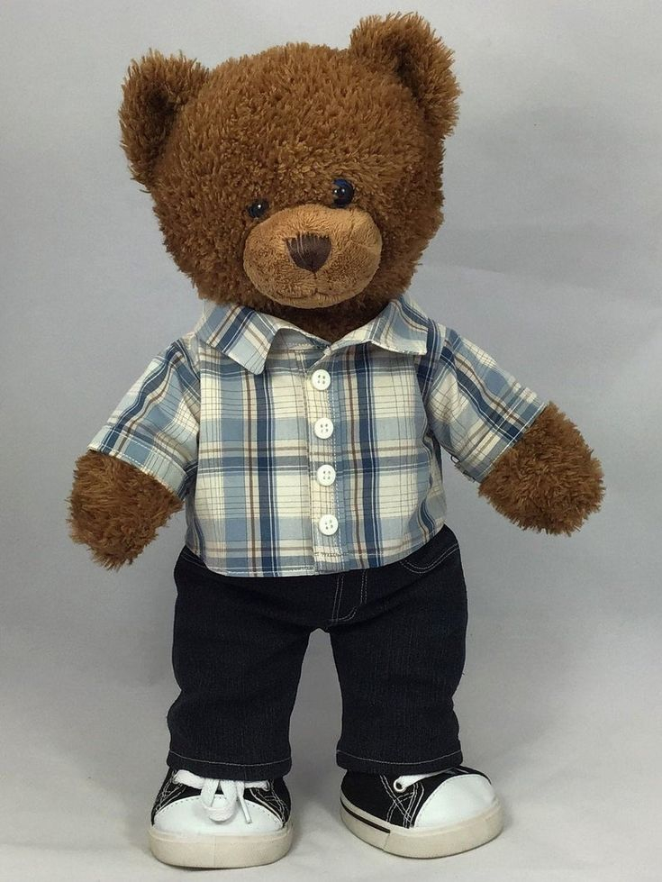TEDDY BEAR SHIRT Pdf Pattern Fits Build A Bear Other 15 18 Etsy 