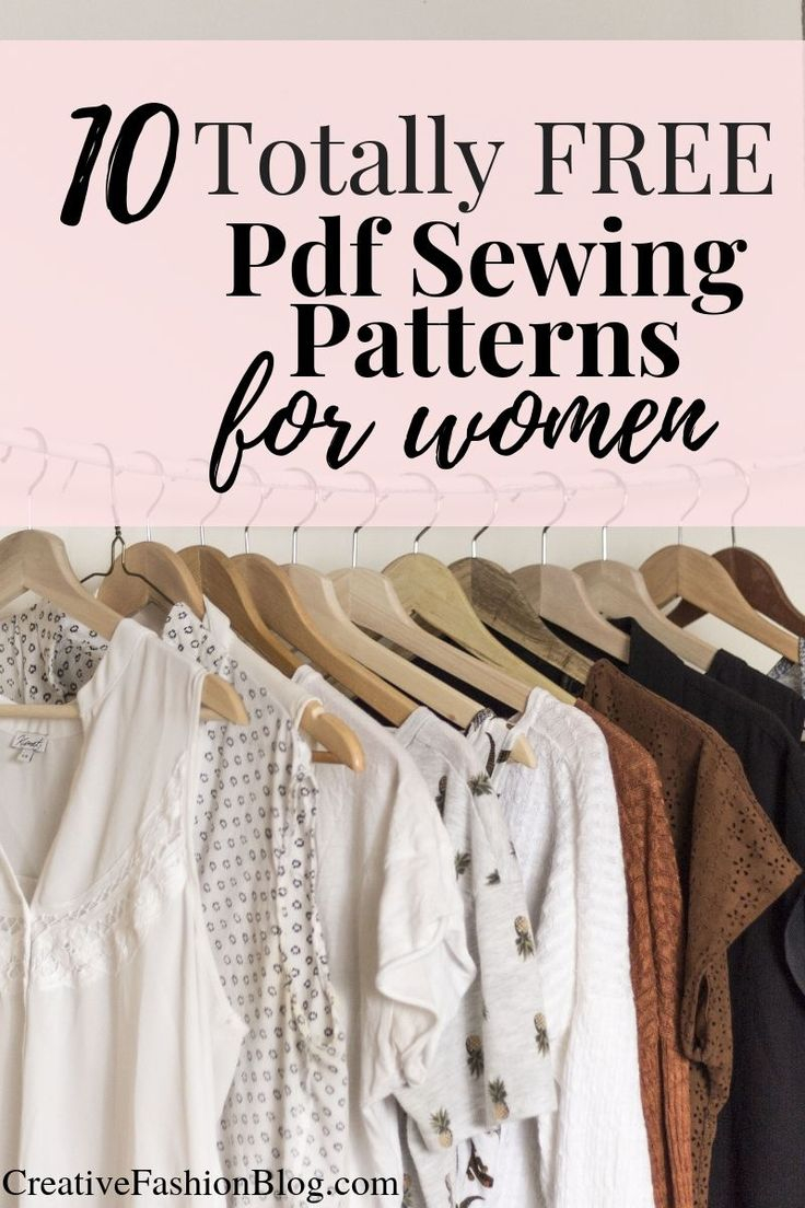 Ten Of The Best Free Sewing Patterns For Women Each Pdf Pattern Comes