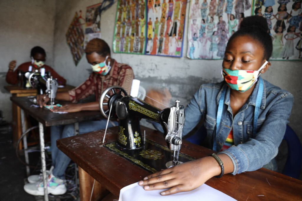 The African Tailors Sewing Face Masks To Halt The Spread Of Coronavirus 