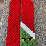 The Grinch Scarf C2C Pattern By Candice Maser Pattern Scarf Worsted
