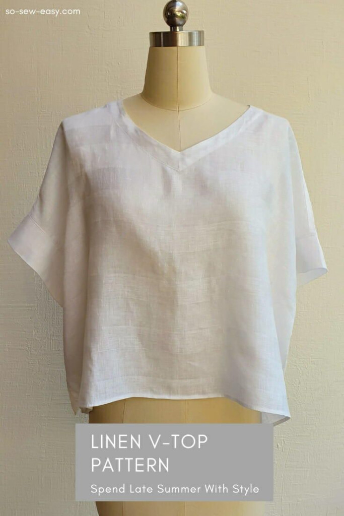 This Linen V top Pattern Is For Leggings Shorts Long Skirts Pencil 