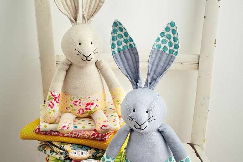 To Tip Of Ear Get Rabbit Sewing Pattern Bunny Patterns Bunny Toys