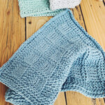 Tunisian Crochet Washcloth Pattern Basketweave Stitch