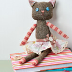 Tweed Cat Doll Free Sewing Patterns Sew Magazine