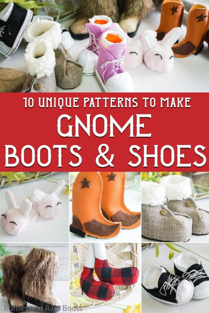 UPDATED 17 Gnome Shoes And Gnome Boots Patterns Using Basic Supplies 