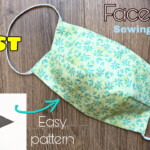 VERY FAST Easy Pattern How To Make A Fabric Face Mask With Filter