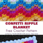 Vintage Rippling Blocks Chevron Baby Blanket Free Pattern Crochet