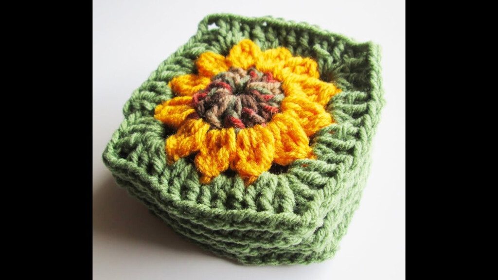 Vol 13 Crochet Pattern Granny Square Sunflower YouTube