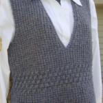 Waisted Vest Knitting Pattern By KMDOriginals In 2020 Knit Vest