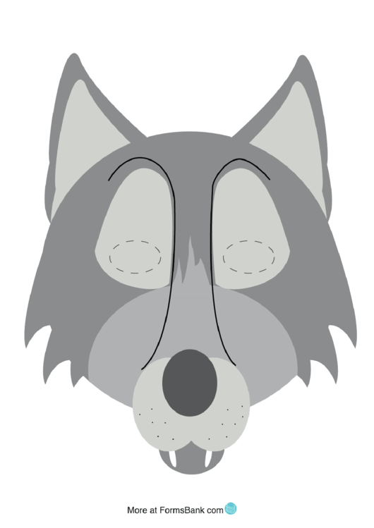 Wolf Mask Template Printable Pdf Download